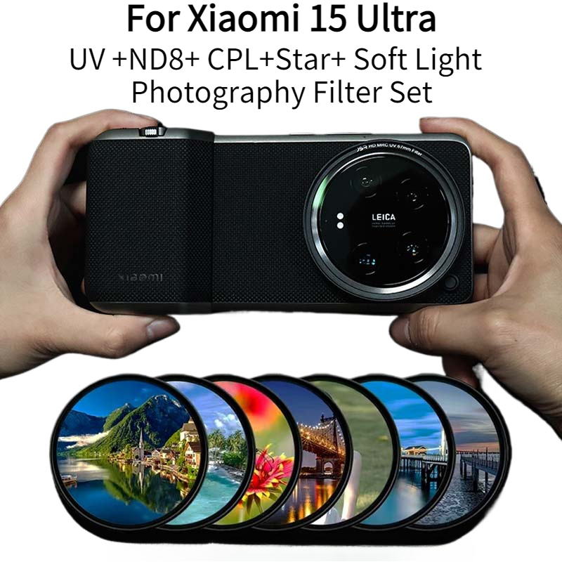 Photography Xiaomi 15 Ultra - Professionele fotografiefilterset voor Xiaomi 15Ultra UV-spiegel