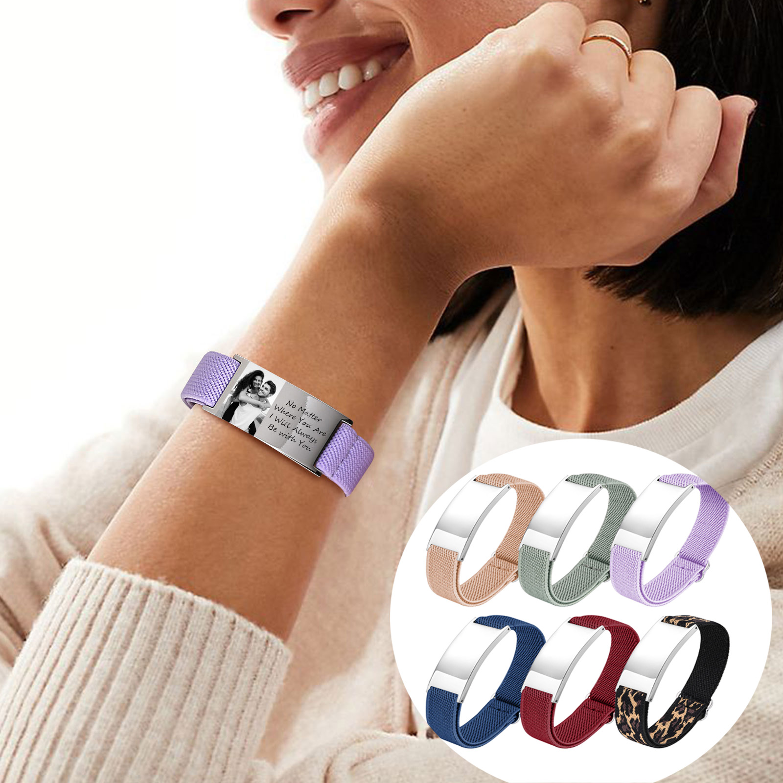Photography Of War - Aangepaste Foto Elastische Armband Voor Vrouwen