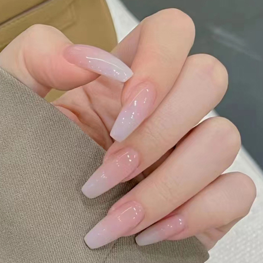 Photography Tips - 24 stuks roze glitter nepnagels met