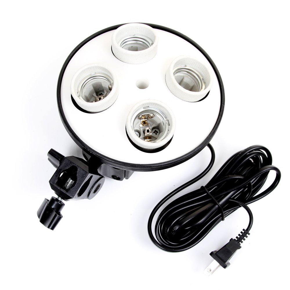 Photography Bulb - E27-basis Vier lamphouder Gloeilamp Gebruik voor