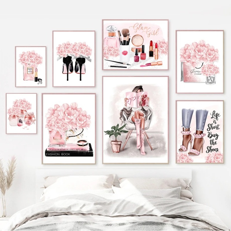 Photography Trend - Roze Bloem Parijs Parfum Mode Lippenstift