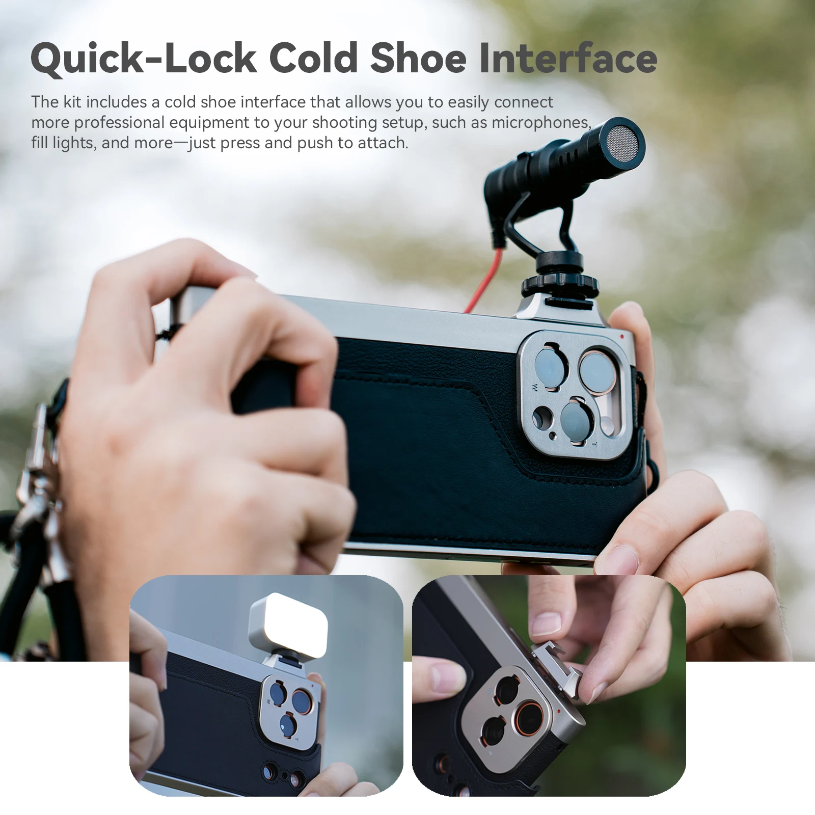 Photography Pro - Fotorgear Retro telefoonhoesje met fototoestel, draadloze