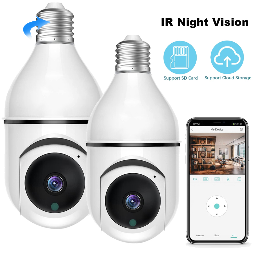 Photography Bulb - Slimme E27-lampcamera Wifi Draadloze beveiligingscamera IR