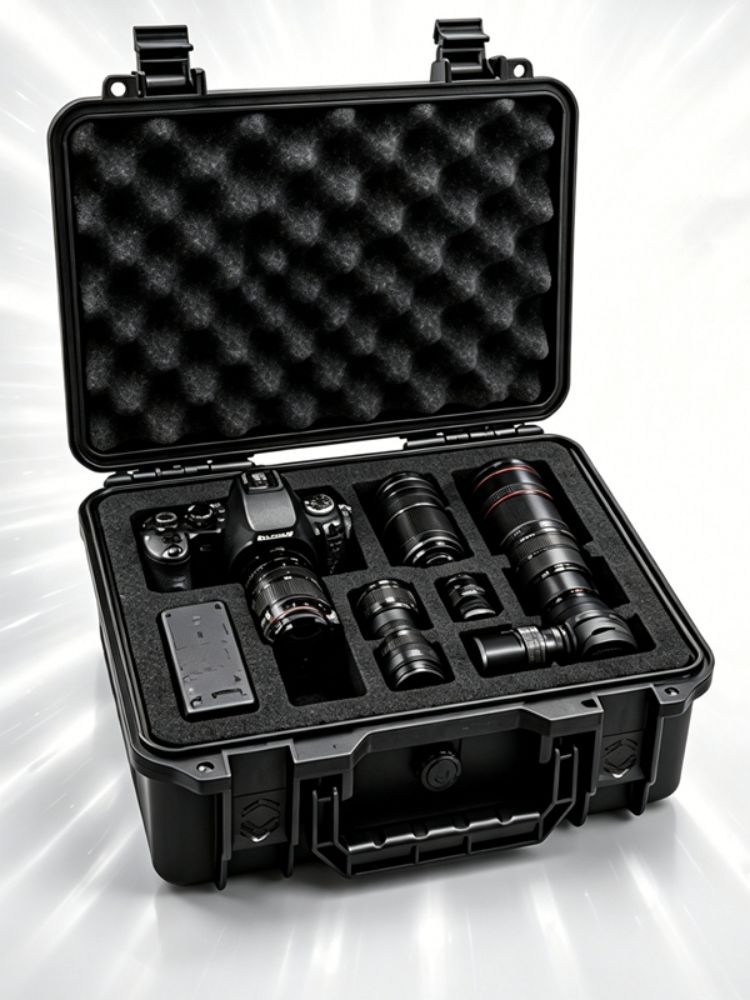 Photography Pro - Voorgeknipte spons fotografie apparatuur opbergbox voor