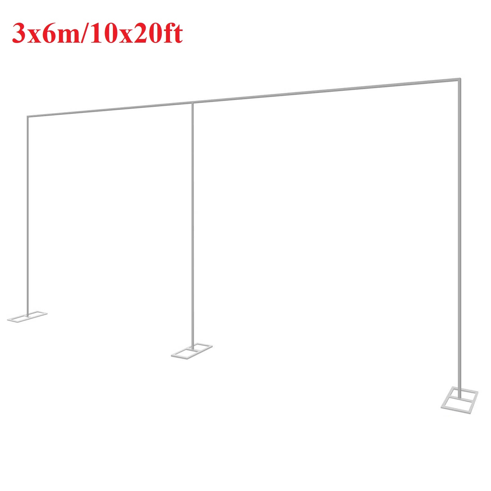 Photography Aesthetic - 3x6m/10x20ft Metalen Bruiloft Boog Stand Zware
