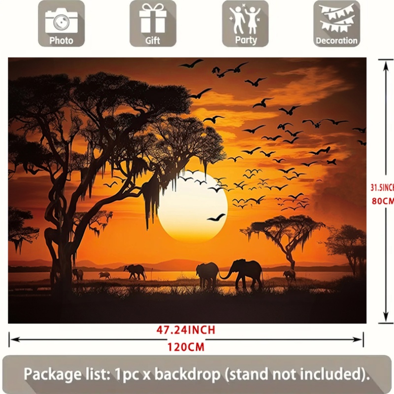 Serengeti Sunset Safari Tapest - Photography Aesthetic recensie en prijs