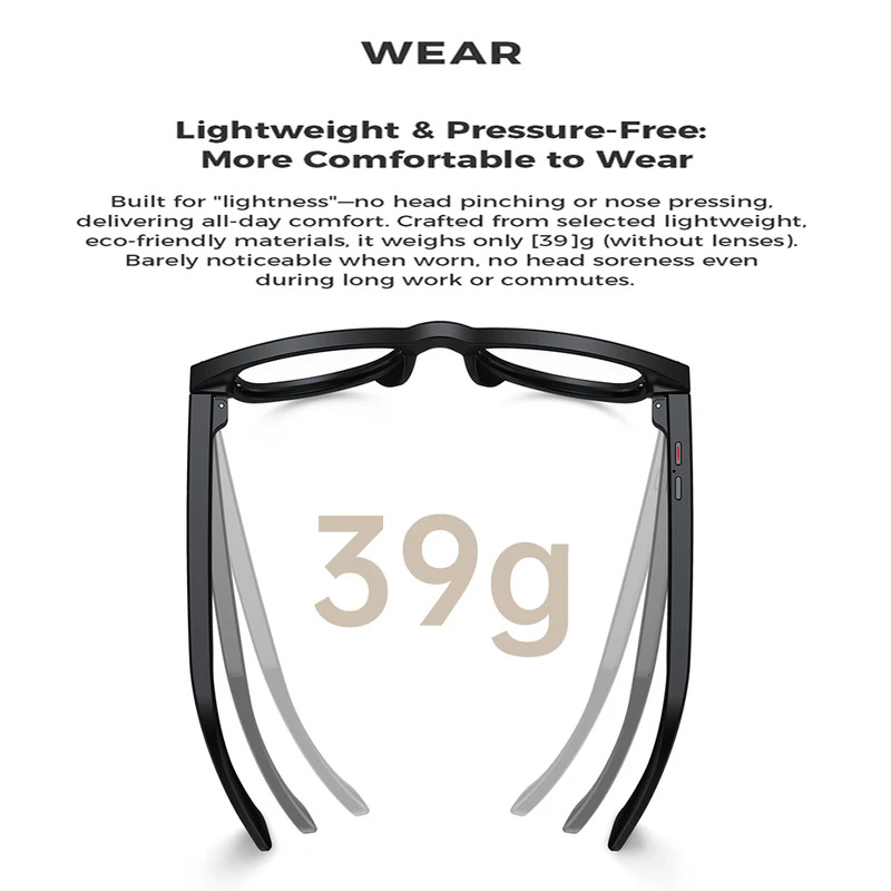 AI Smart Glasses M01 voor foto - Photography Translate recensie en prijs