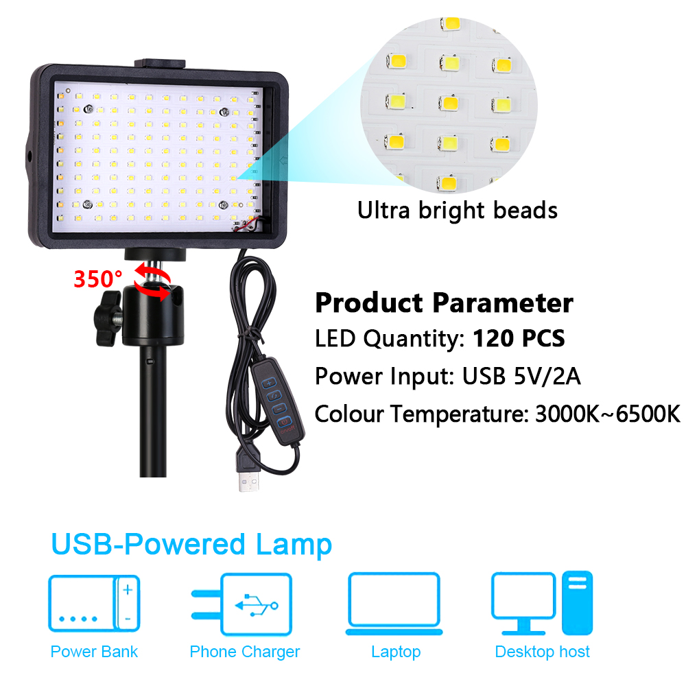 USB 5V LED-vullichtpaneel, 6 i - Photography Bulb recensie en prijs