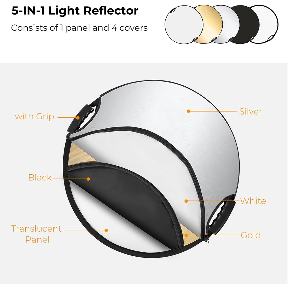 MYOBO Reflector Fotografie Opv - Reflector 5 In 1 recensie en prijs
