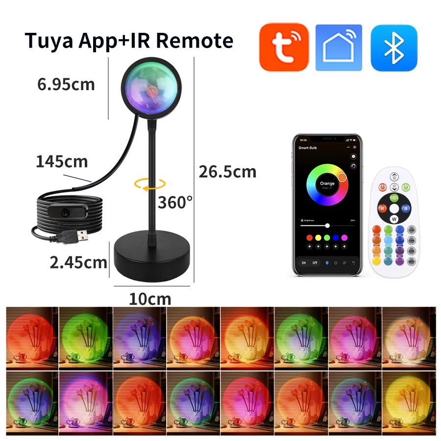 Slimme zonsonderganglamp Tuya  - Photography Bulb recensie en prijs
