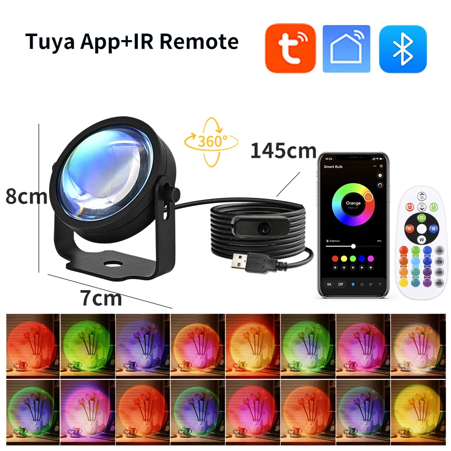 Slimme zonsonderganglamp Tuya  - Photography Bulb recensie en prijs