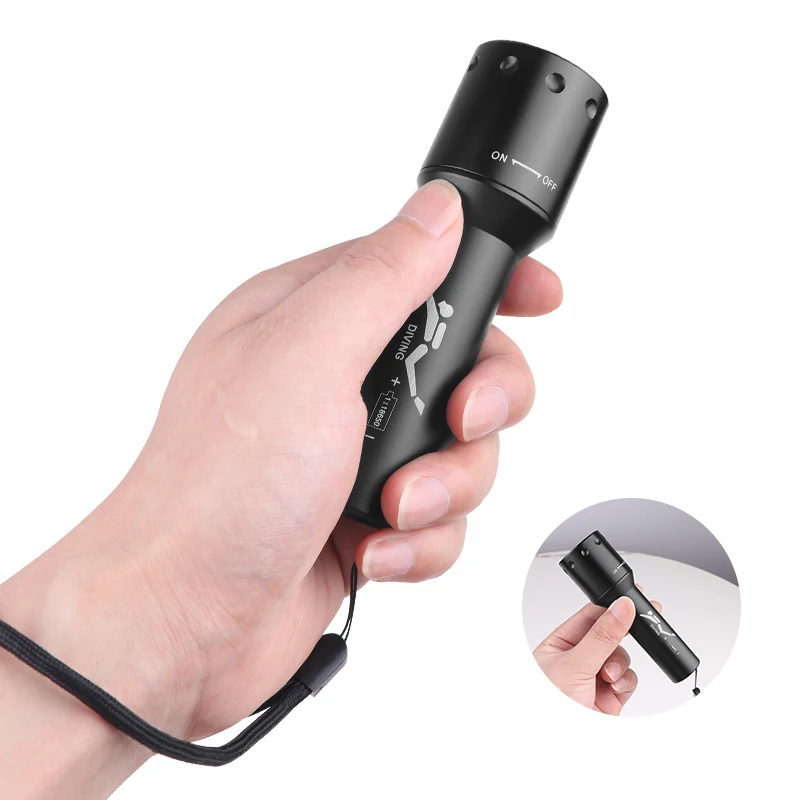 Nieuwe T6 LED-duiklamp Lange a - Photography Bulb recensie en prijs