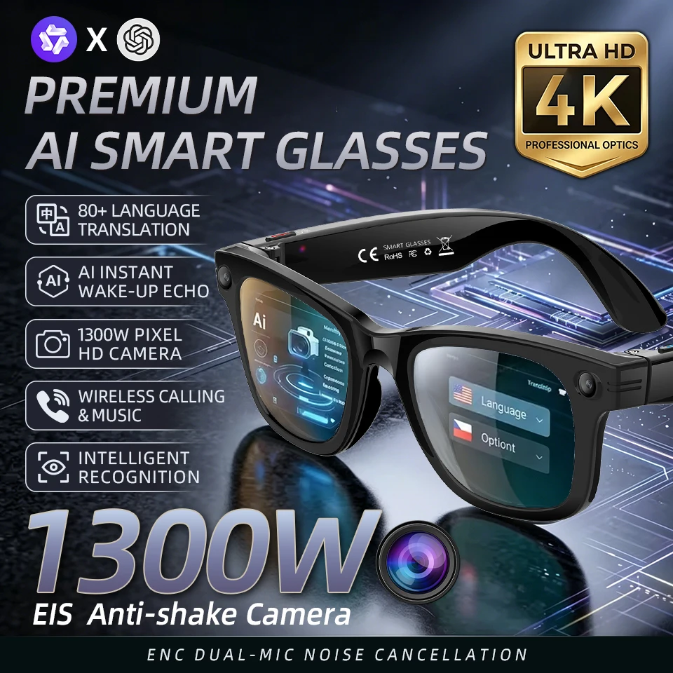 13MP HD Camera Smart Glasses A - Photography Translate recensie en prijs