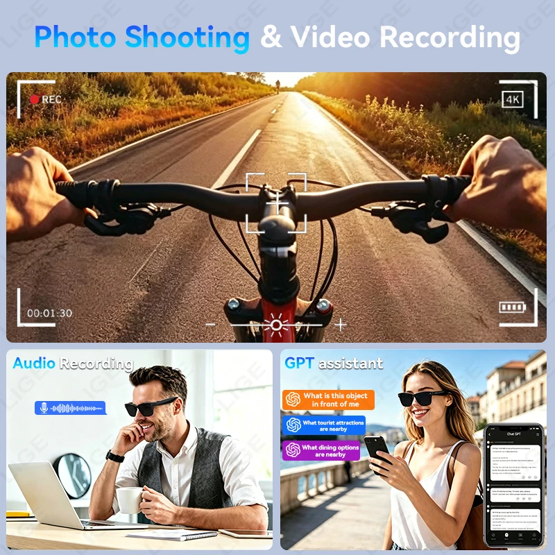13MP HD Camera Smart Glasses A - Photography Translate recensie en prijs