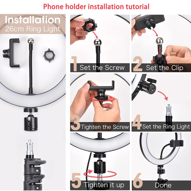16 cm 26 cm 33 cm LED Ring Ver - Photography Youtube recensie en prijs